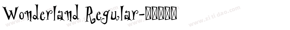 Wonderland Regular字体转换